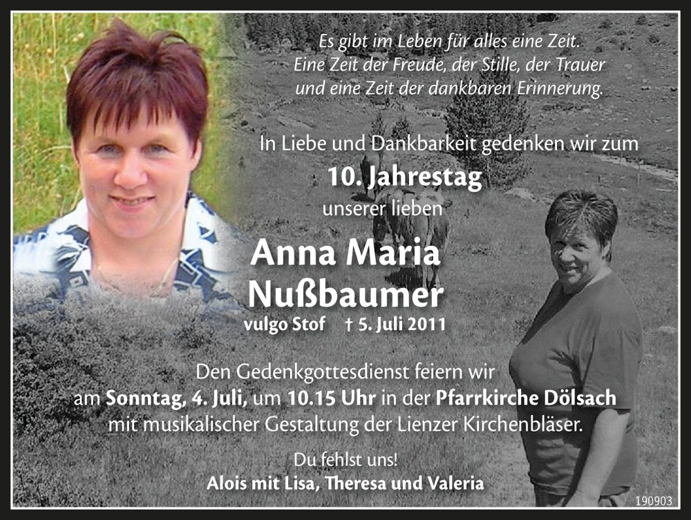 Anna Maria Nu&szlig;baumer