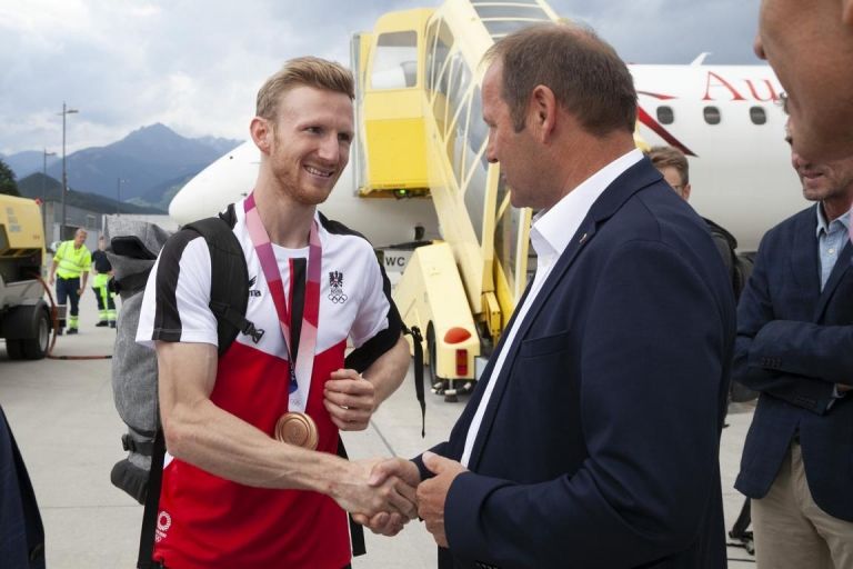 Empfang f&uuml;r Tiroler Olympia-Medaillengewinner 