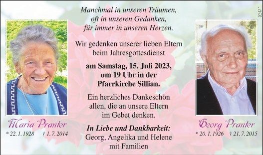 Maria Pranter, Georg Pranter 