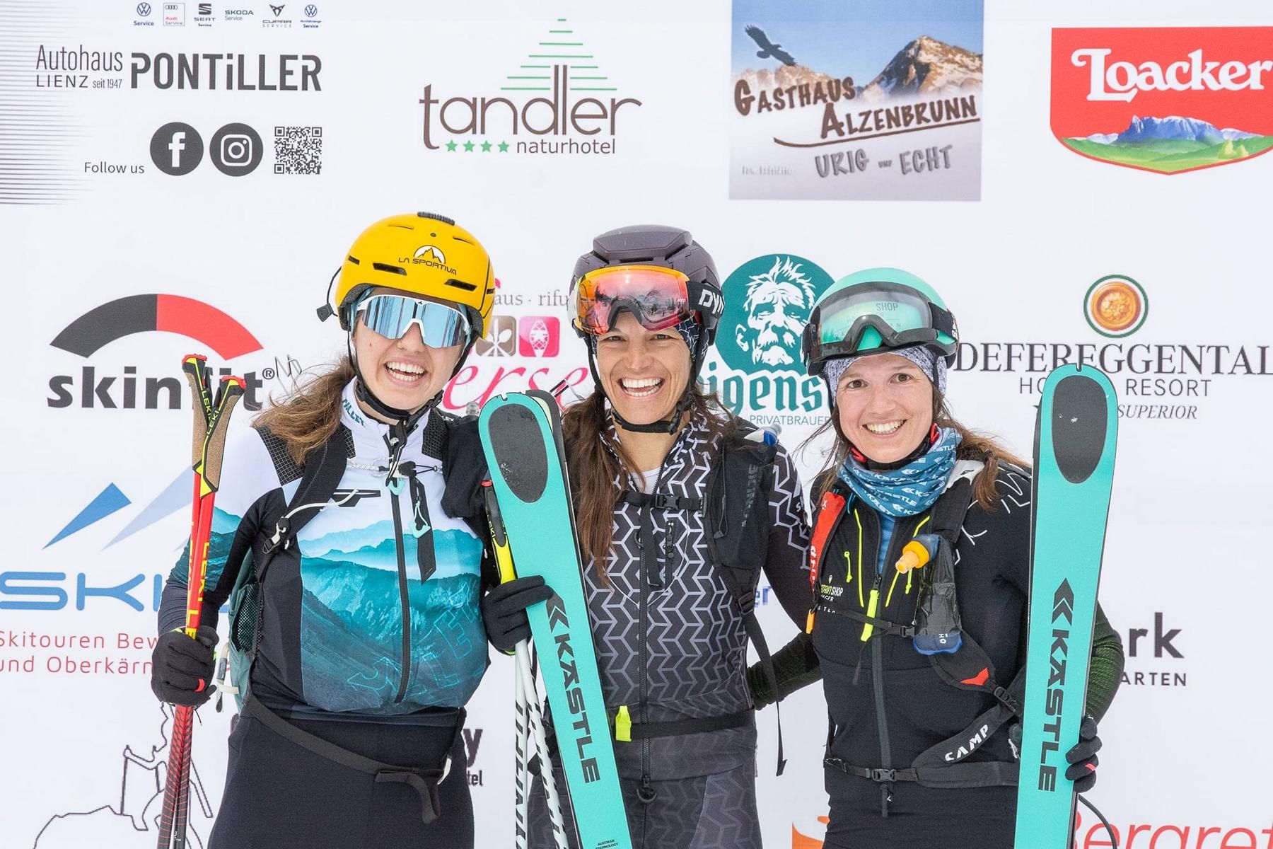Siegerinnen Sportklasse Damen. v.l. Martina Cumberlato, Bianca Samovilla, Stephanie Kr&ouml;ll