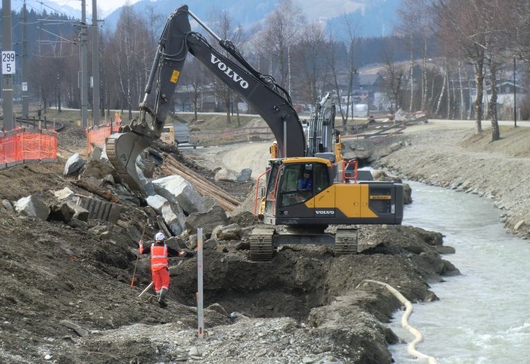 Halbzeit beim Hochwasserschutzprojekt in Sillian