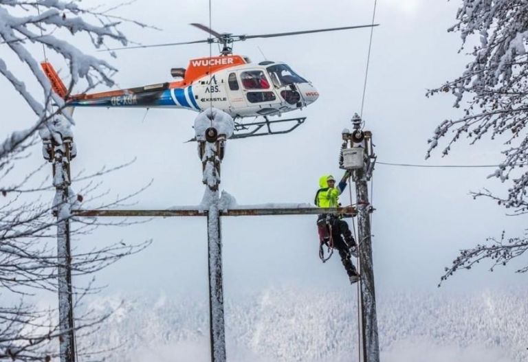Hubschrauber waren auch am Wochenende im Dauereinsatz