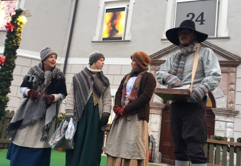Stille Nacht Inszenierung am Lienzer Adventmarkt
