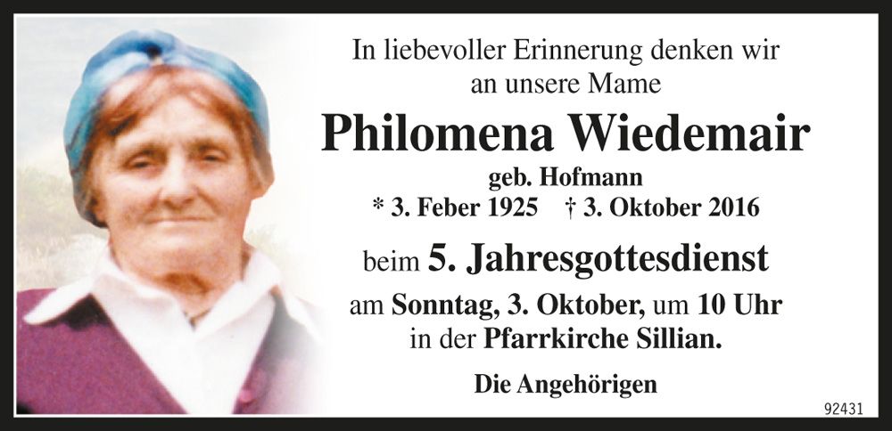 Philomena Wiedermair